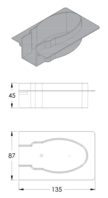 Invisible motor cover for Somfy