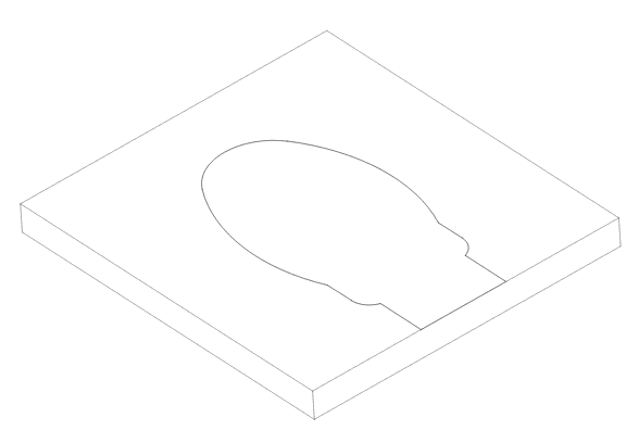 The marked outline