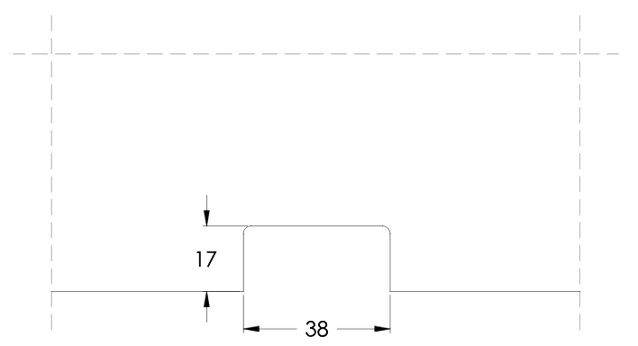 Cut-out for manual use (front and back)