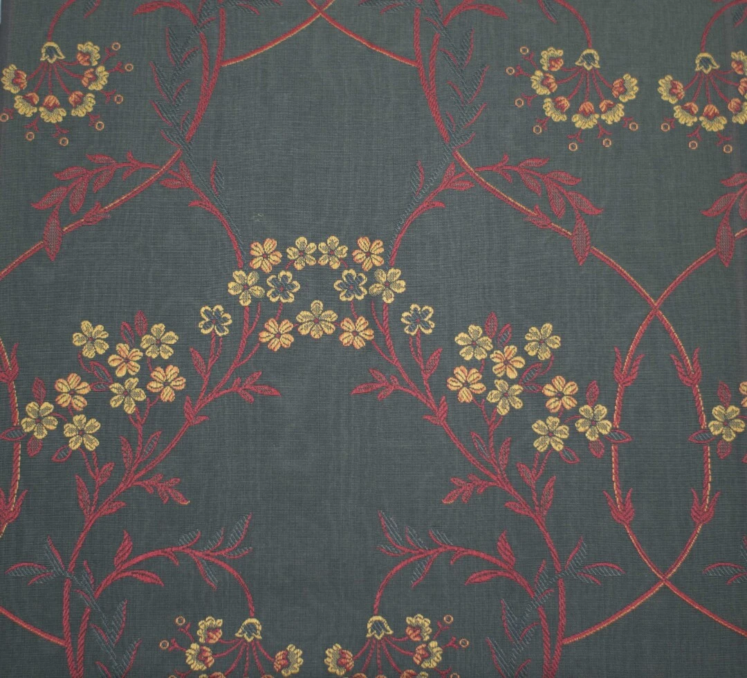 Ύφασμα ΣΤΟΦΑ ΛΟΥΛΟΥΔΙ ΠΡΑΣΙΝΟ ΚΟΚΚΙΝΟ EN 1