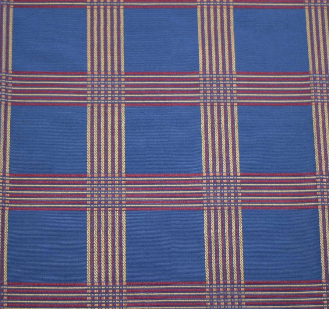 Ύφασμα ΣΤΟΦΑ ΚΑΡΡΩ ΜΠΛΕ ΚΟΚΚΙΝΟ EN 1