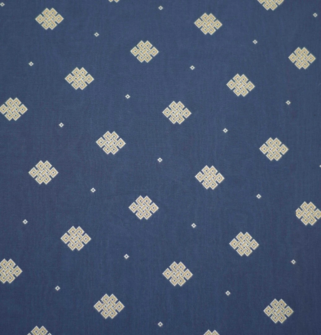 Ύφασμα ΣΤΟΦΑ ΜΠΛΕ ΣΧΕΔΙΟ ΧΡΥΣΟ EN 1