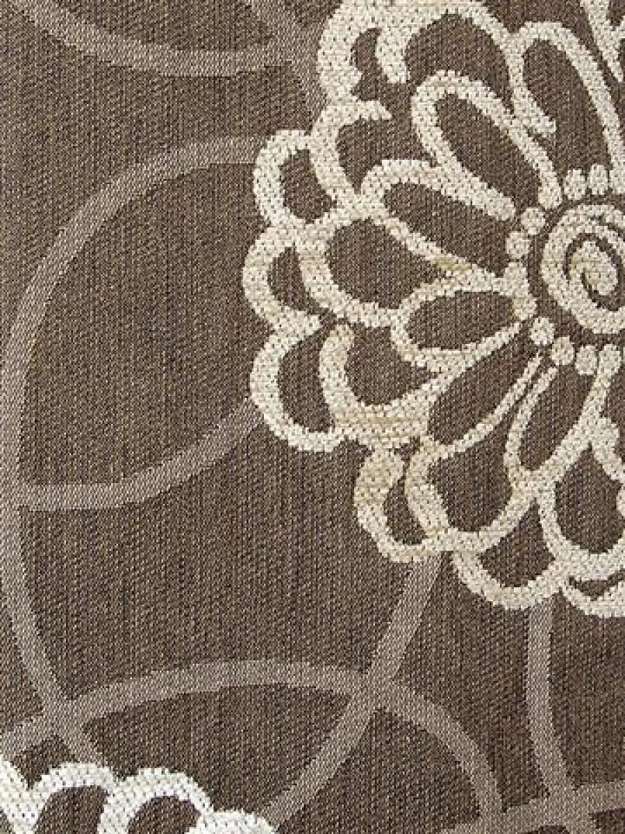 Ύφασμα Στόφα Καφε Σενύλ Λουλ.Μπεζ EN 1