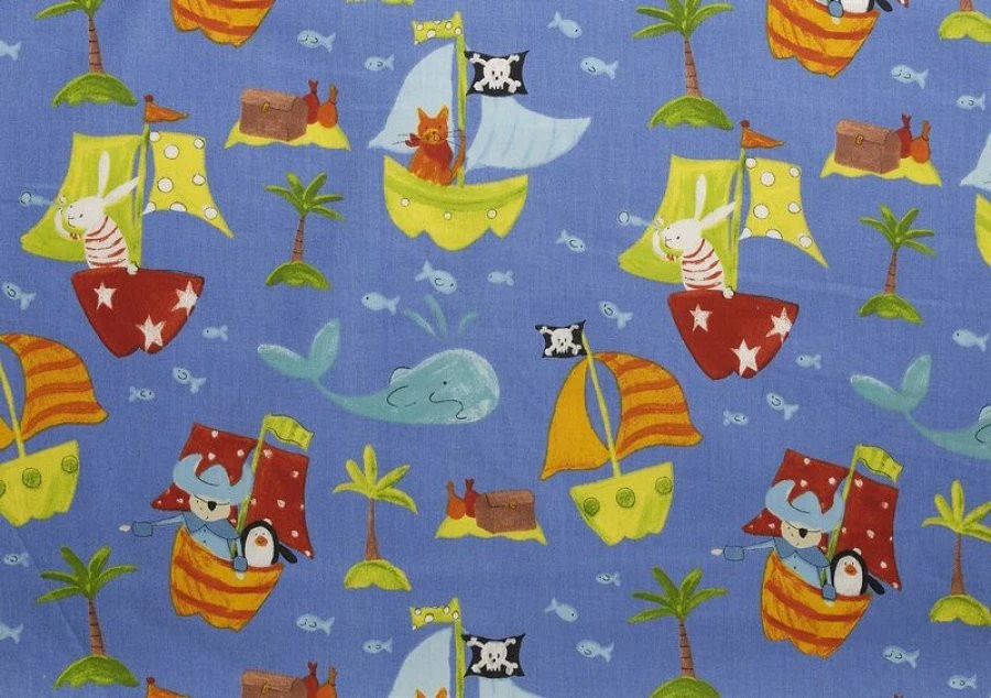 Ύφασμα Κρετον Castaway 2460 Cobalt EN 1