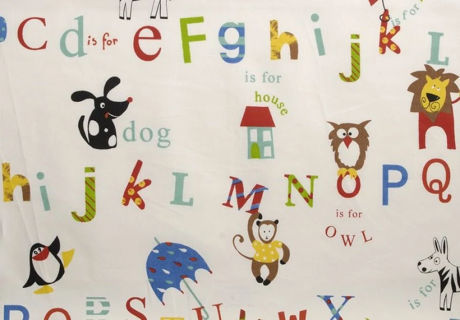 Ύφασμα Κρετον Alphabet 2469 Primary 1