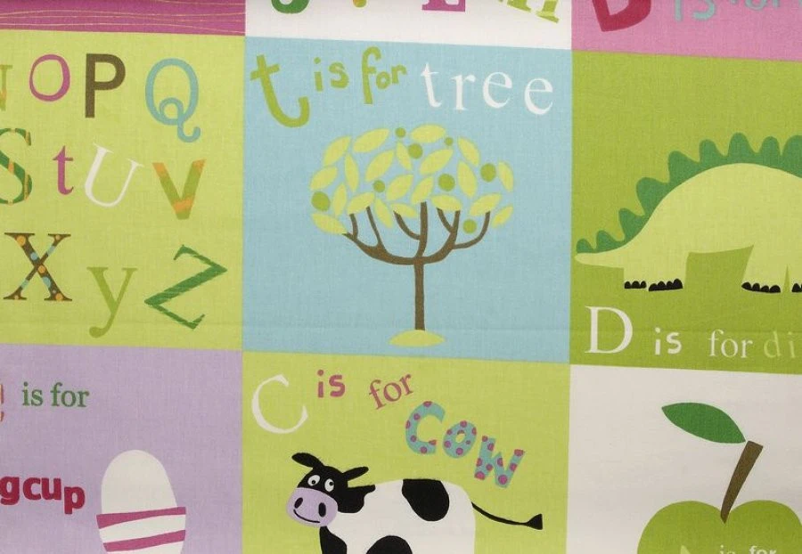 Ύφασμα Κρετον Letterbox 2468 Pink 200 1