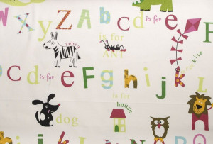 Ύφασμα Κρετον Alphabet 2469 Candy 224