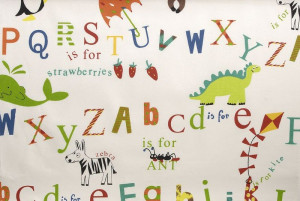 Ύφασμα Κρετον Alphabet 2469 Fire 342