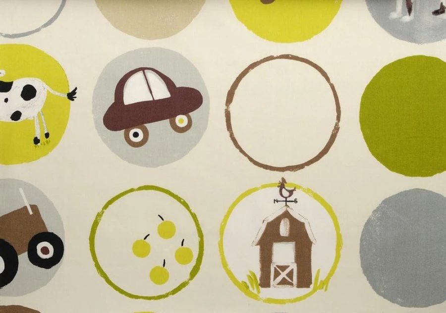 Ύφασμα Κρετον 2485 Funky Farm Linen EN 1